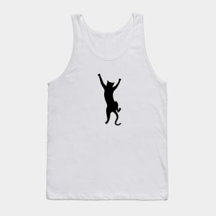 Climbing black cat Tank Top